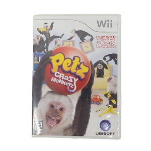 Nintendo Wii Petz Crazy Monkeyz Video Game Jewel Case Complete Manual Works